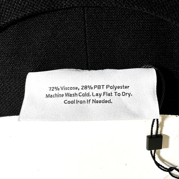 NWT Ministry of Supply Women's 3D Print Knit Slouchy Sweater Black Small USA - Picture 7 of 7